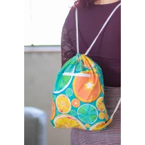 personalizowany worek ze sznurkami CreaDraw Zip RPET