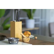 bambusowy blok na noże Santoku