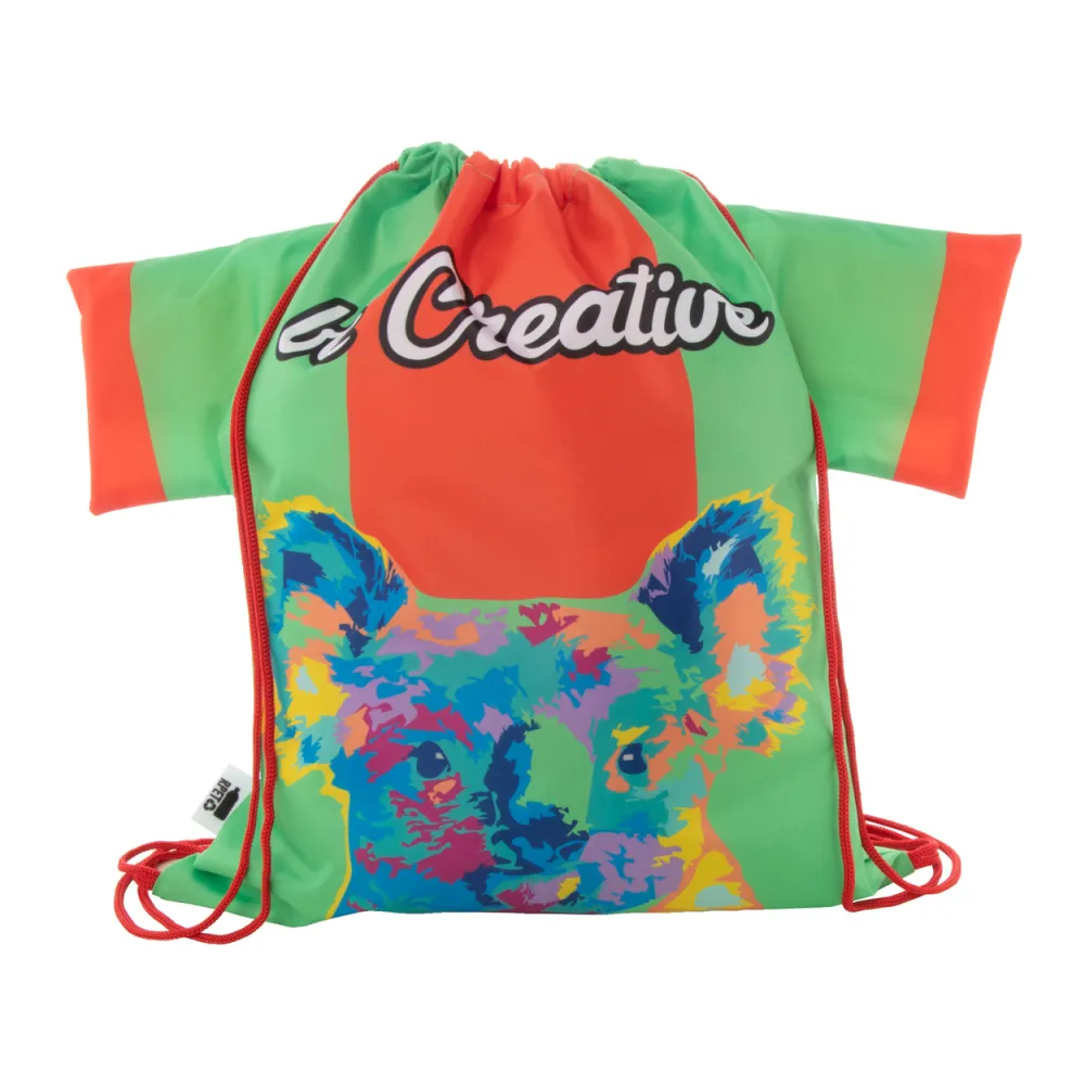personalizowany worek ze sznurkami CreaDraw T RPET