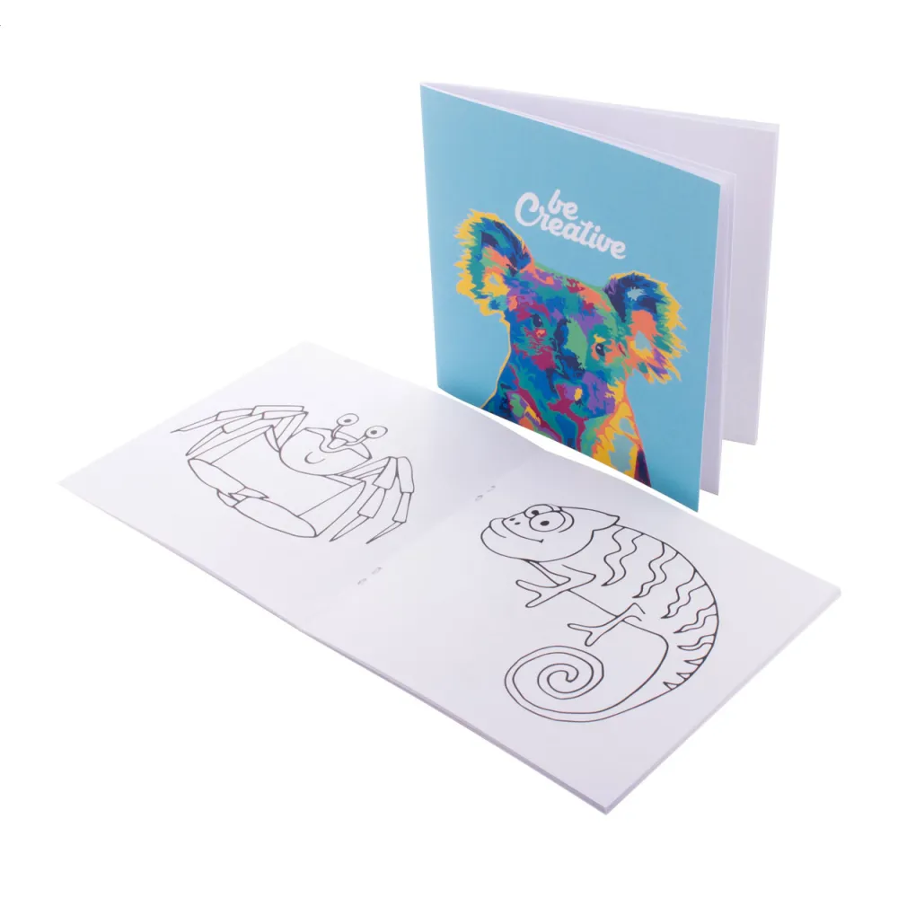 personalizowany zestaw do kolorowania / kredki / zwierzęta ColoBook