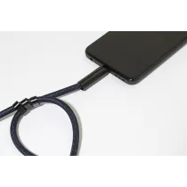smycz na nadgarstek, uchwyt na telefon, kabel 60W RPET CuffCharge