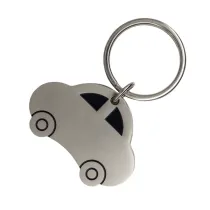 Brelok metalowy Auto, srebrny