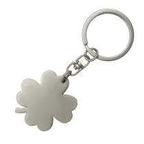 Brelok metalowy Clover, srebrny