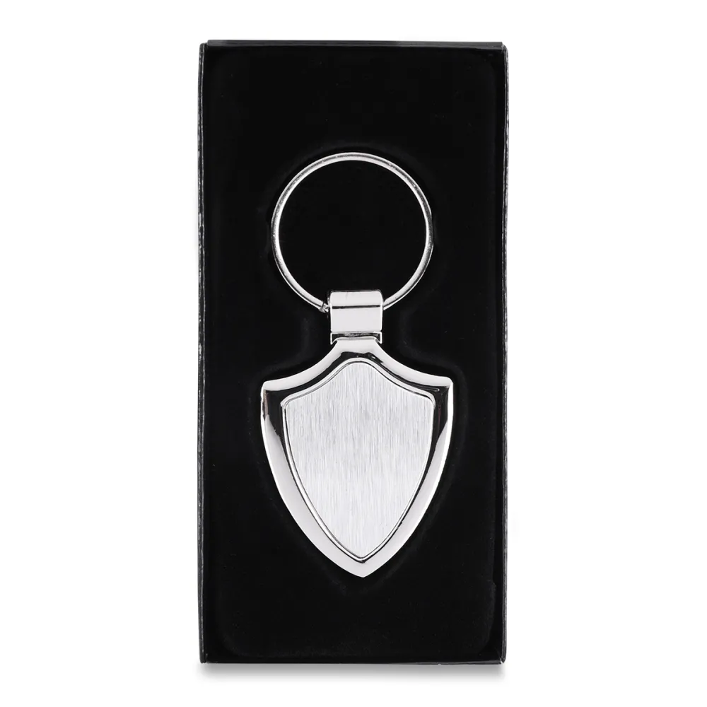 Brelok metalowy Emblem, srebrny