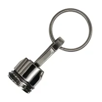 Brelok metalowy Piston, srebrny
