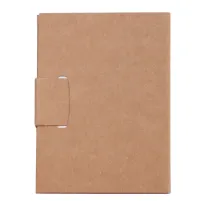 Notes 80x110/100k gładki Mini z długopisem, beżowy