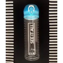 Butelka szklana Abisko 280 ml, jasny niebieski