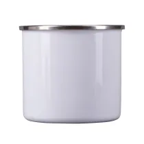 Kubek emaliowany Oldie 500 ml, biały