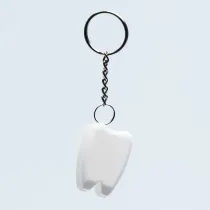 Brelok Toothy z nicią dentystyczną, biały