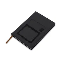Notes z kieszonką na telefon Irun, czarny