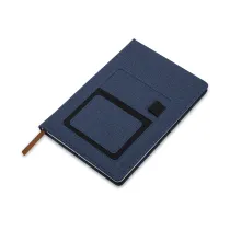 Notes z kieszonką na telefon Irun, granatowy
