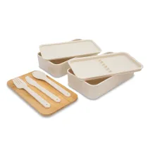 Victor lunch box podwójny 1000 ml, beżowy