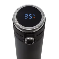 Kubek termiczny z termometrem Bounce 420 ml, czarny