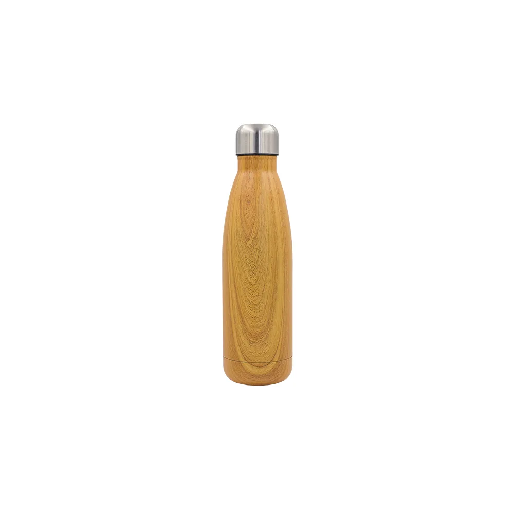 Butelka termiczna Woody 500 ml, brązowy