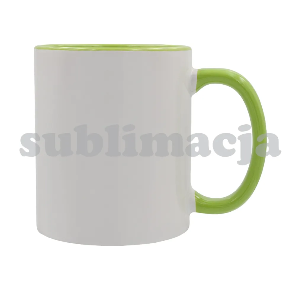 Kubek z powłoką sublimacyjną Gaeta 330 ml, jasny zielony