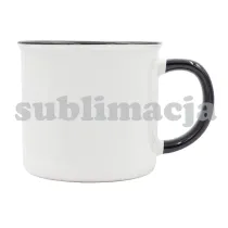 Kubek z powłoką sublimacyjną Ars 400 ml, czarny