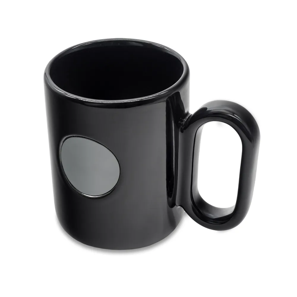Kubek ceramiczny Pery 480 ml, czarny