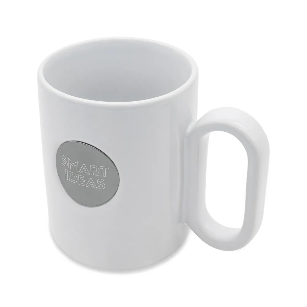 Kubek ceramiczny Pery 480 ml, biały