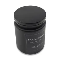 Świeca zapachowa Sandalwood, czarny