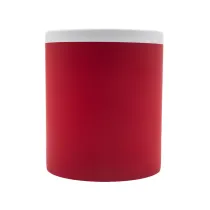 Kubek ceramiczny Velutti 350 ml, czerwony