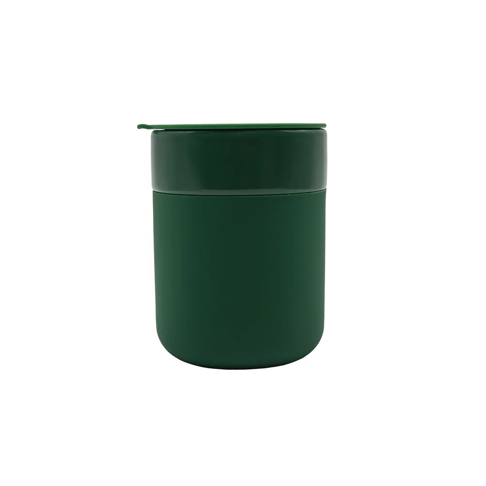 Kubek ceramiczny Caldo 370 ml, ciemny zielony