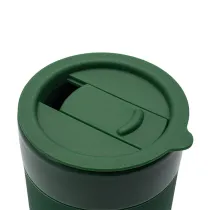 Kubek ceramiczny Caldo 370 ml, ciemny zielony