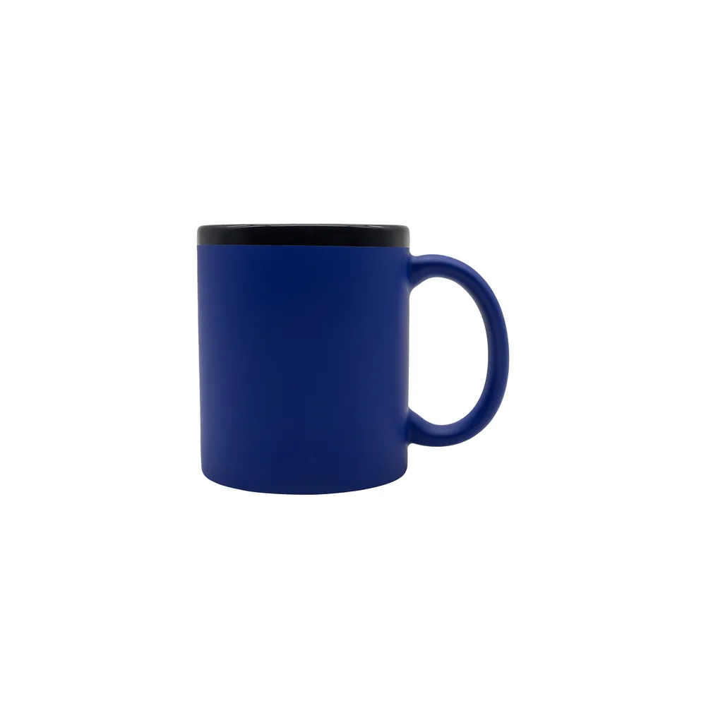 Kubek ceramiczny Velluto 350 ml, niebieski