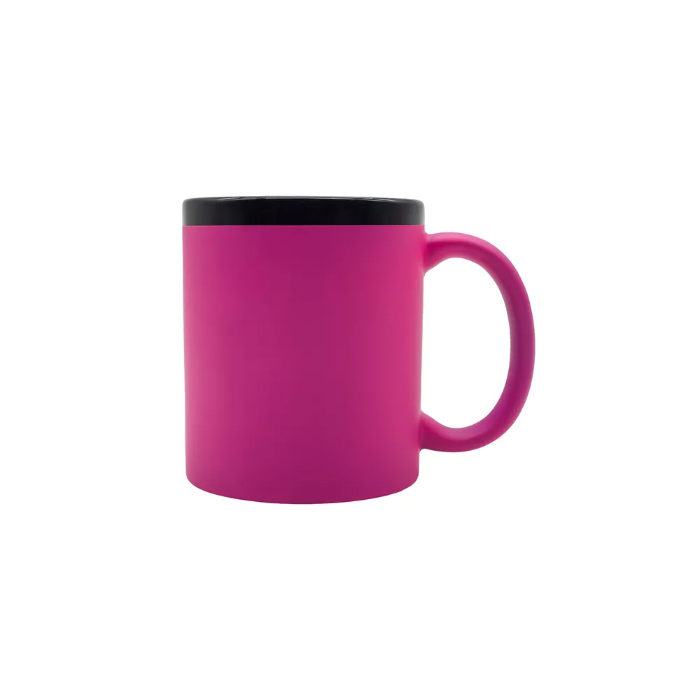 Kubek ceramiczny Velluto 350 ml, magenta