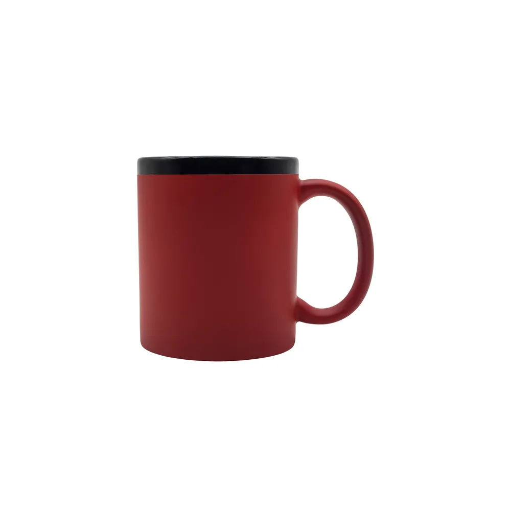 Kubek ceramiczny Velluto 350 ml, czerwony