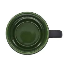 Kubek ceramiczny Esla 345 ml, ciemny zielony