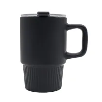 Kubek ceramiczny Azzurro 440 ml, czarny