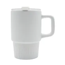 Kubek ceramiczny Azzurro 440 ml, biały