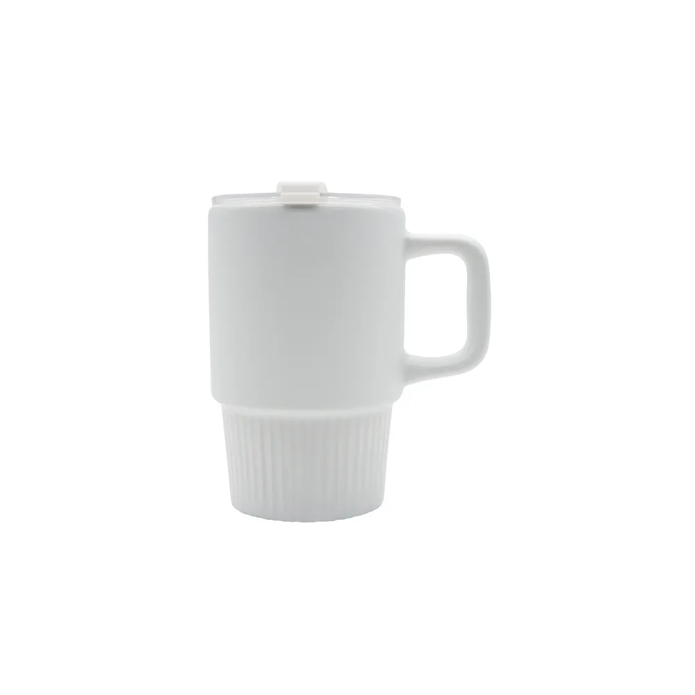 Kubek ceramiczny Azzurro 440 ml, biały