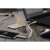 Stojak do telefonu z kablami do ładowania OLIN