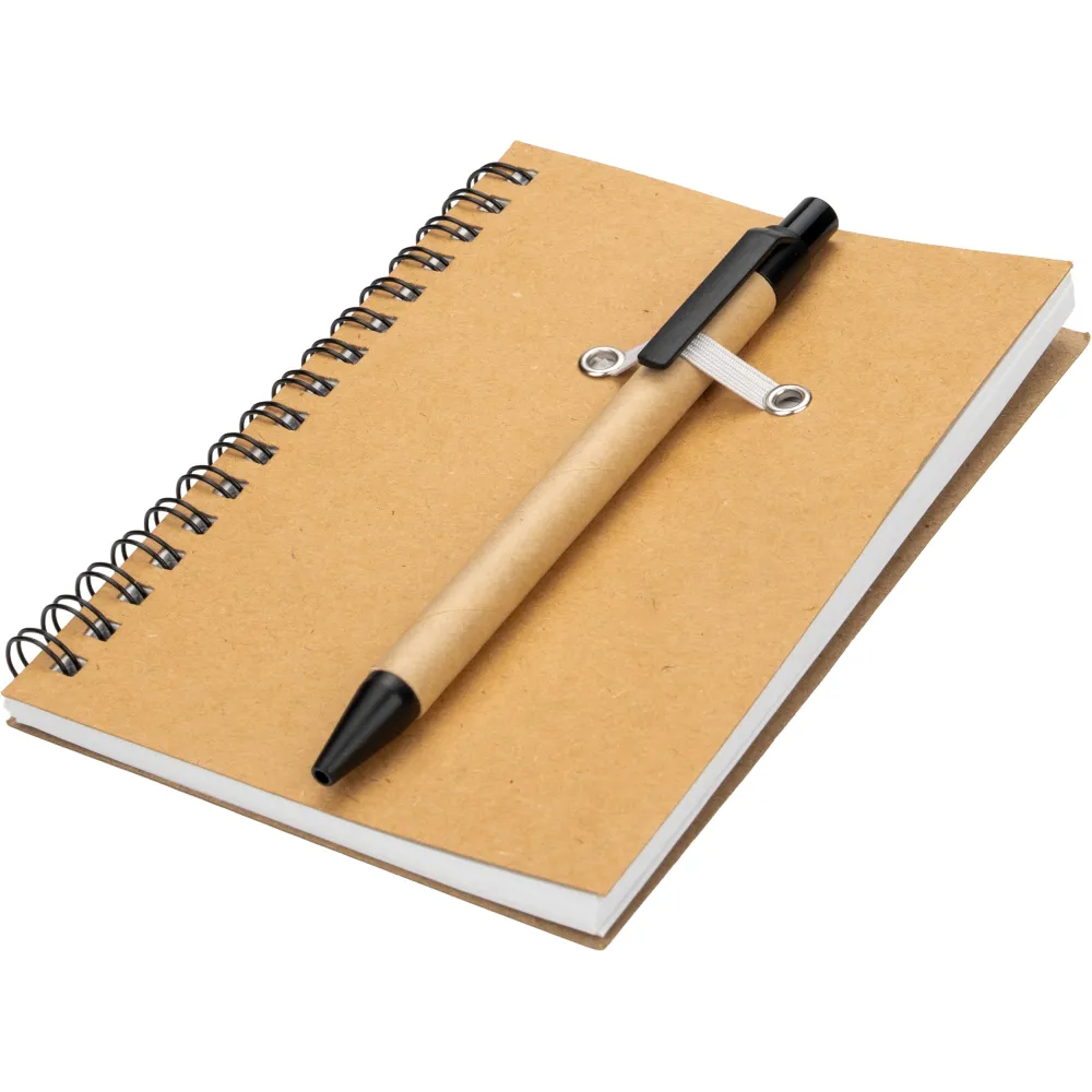 Notes A6 w linie z papieru z recyklingu z długopisem KEYSTONE