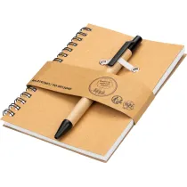 Notes A6 w linie z papieru z recyklingu z długopisem KEYSTONE