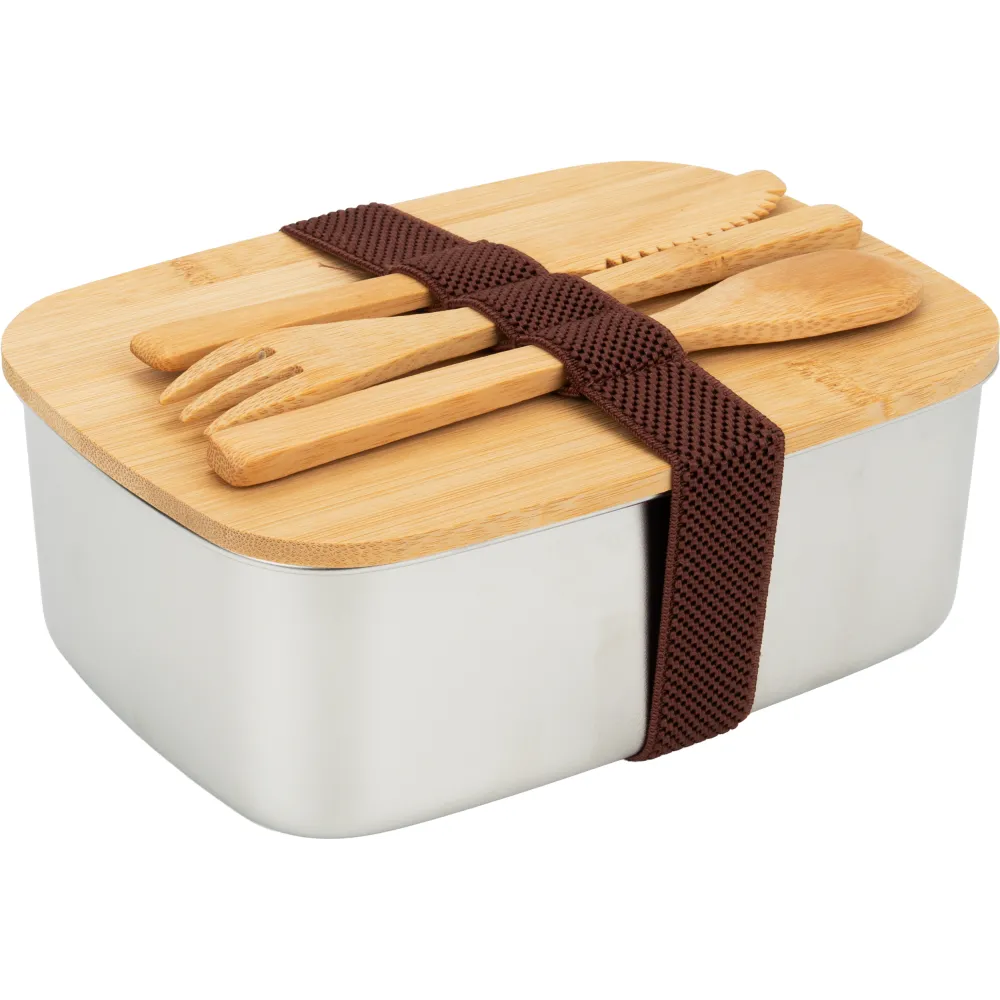 Lunch box ze sztućcami DIEST 1000 ml