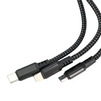 Kabel do ładowania 3w1 z podświetlanym logo Pierre Cardin