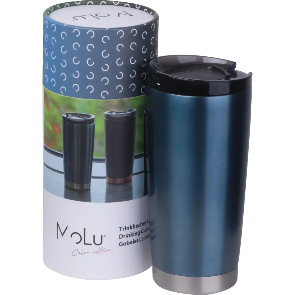 Kubek termiczny stalowy z recyklingu LA LOUVIERE MoLu 540 ml