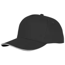 rozowy, 5-panelowa czapka CETO 175 g/m²