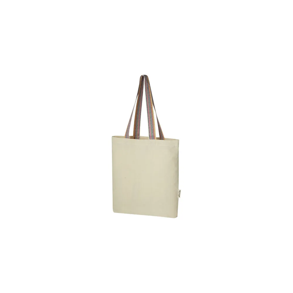 Rainbow torba na zakupy o pojemności 5 l z bawełny z recyklingu o gramaturze 180 g/m²