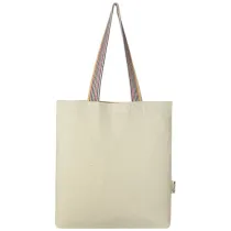 Rainbow torba na zakupy o pojemności 5 l z bawełny z recyklingu o gramaturze 180 g/m²