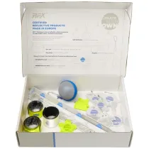 Zestaw próbek z produktami odblaskowymi