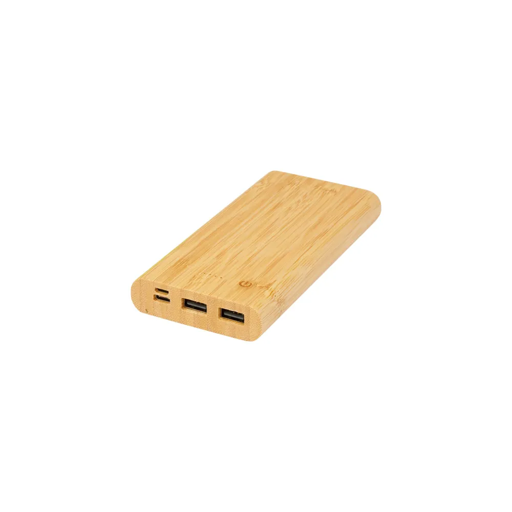 Powerbank Tulda o pojemności 10,000 mAh wykonany z bambusa