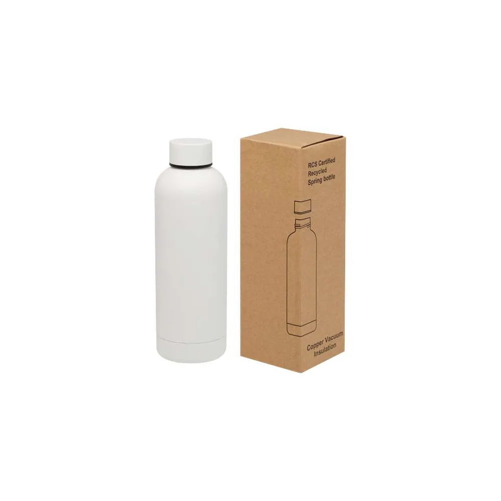 Spring miedziana butelka próżniowa ze stali nierdzewnej z recyklinku z certyfikatem RCS 500 ml