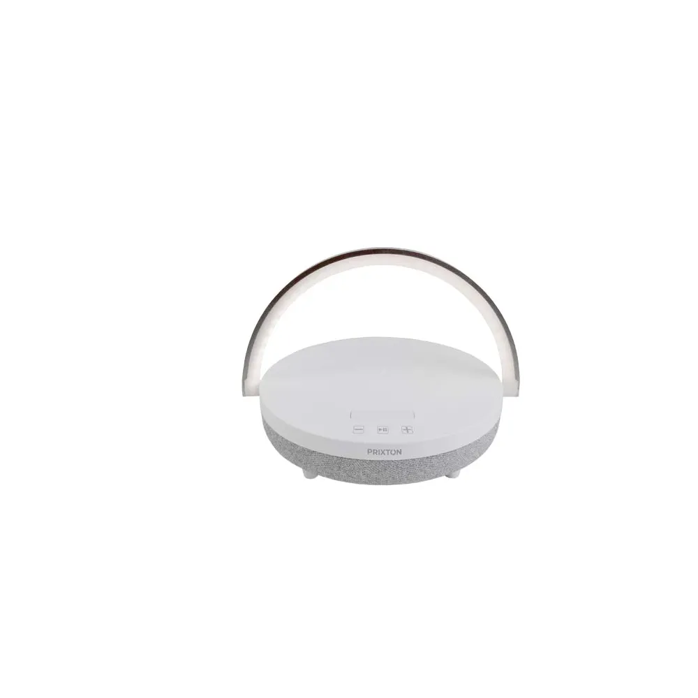 Prixton głośnik Bluetooth® 10 W 4 w 1 ze światłem LED i podstawą do ładowania bezprzewodowego