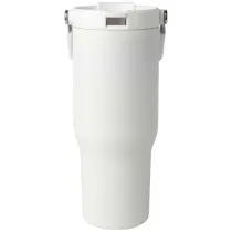 Kubek Bronx o pojemności 900 ml, z izolacją próżniową, wykonany ze recyklingowanej stali nierdzewnej z certyfikatem RCS i z