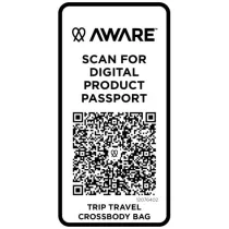 Trip Aware™, torba na ramię wykonana z materiałów z recyklingu, 1 l