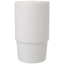 Carter kubek ceramiczny o pojemności 450 ml z plastikową pokrywką
