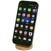 Alcor składana podstawka na telefon z mocowaniem magnetycznym, wykonana z tworzyw sztucznych pochodzących z recyklingu z elem